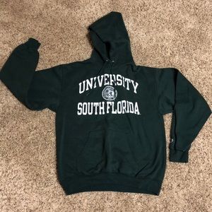 Broken in sweatshirt